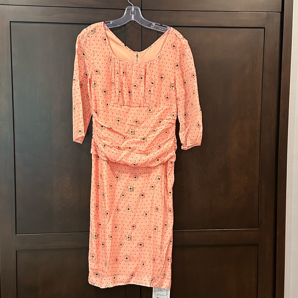 Pokwai Apricot & Orange Dots Dress NWT